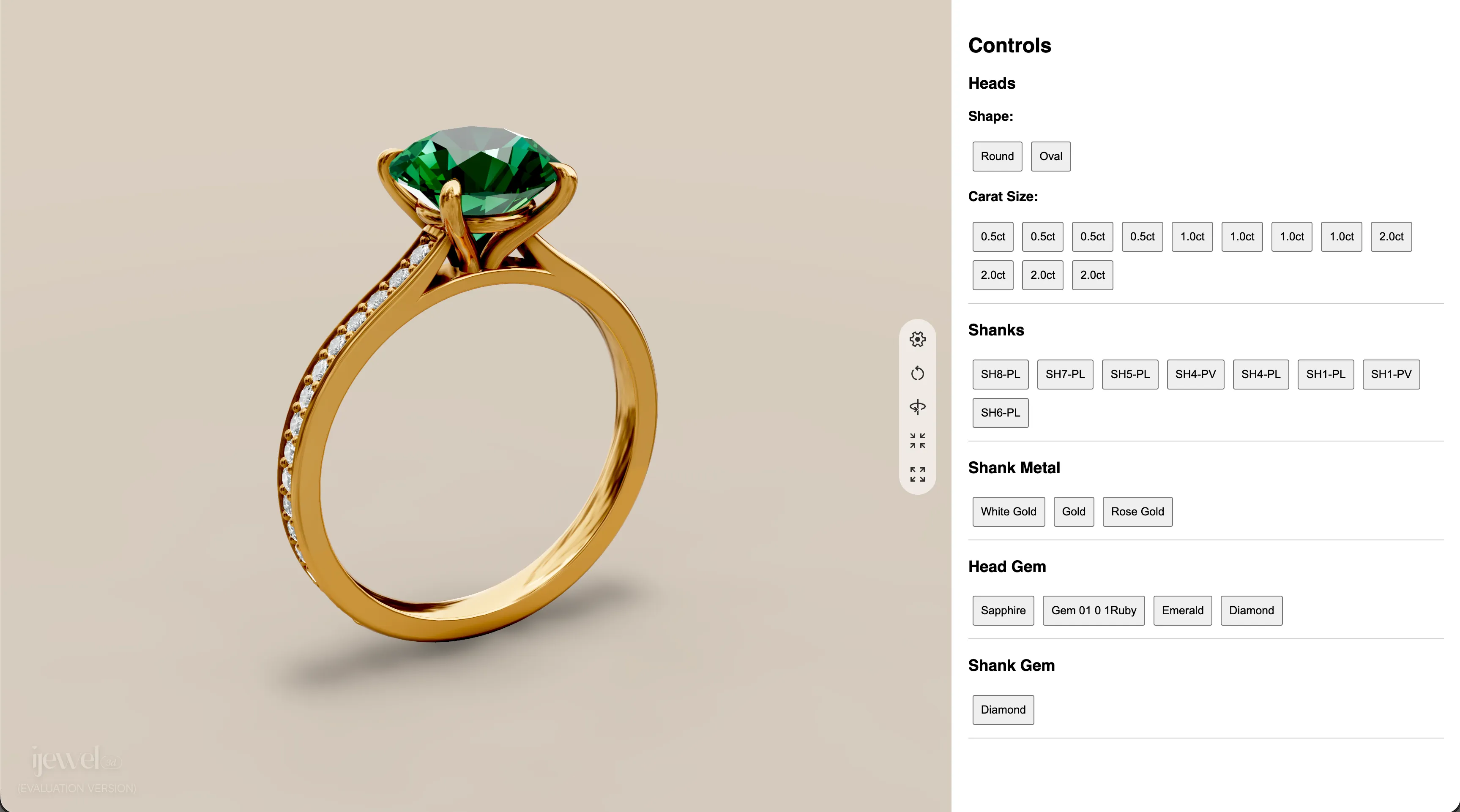 Configurator with Size & Shape