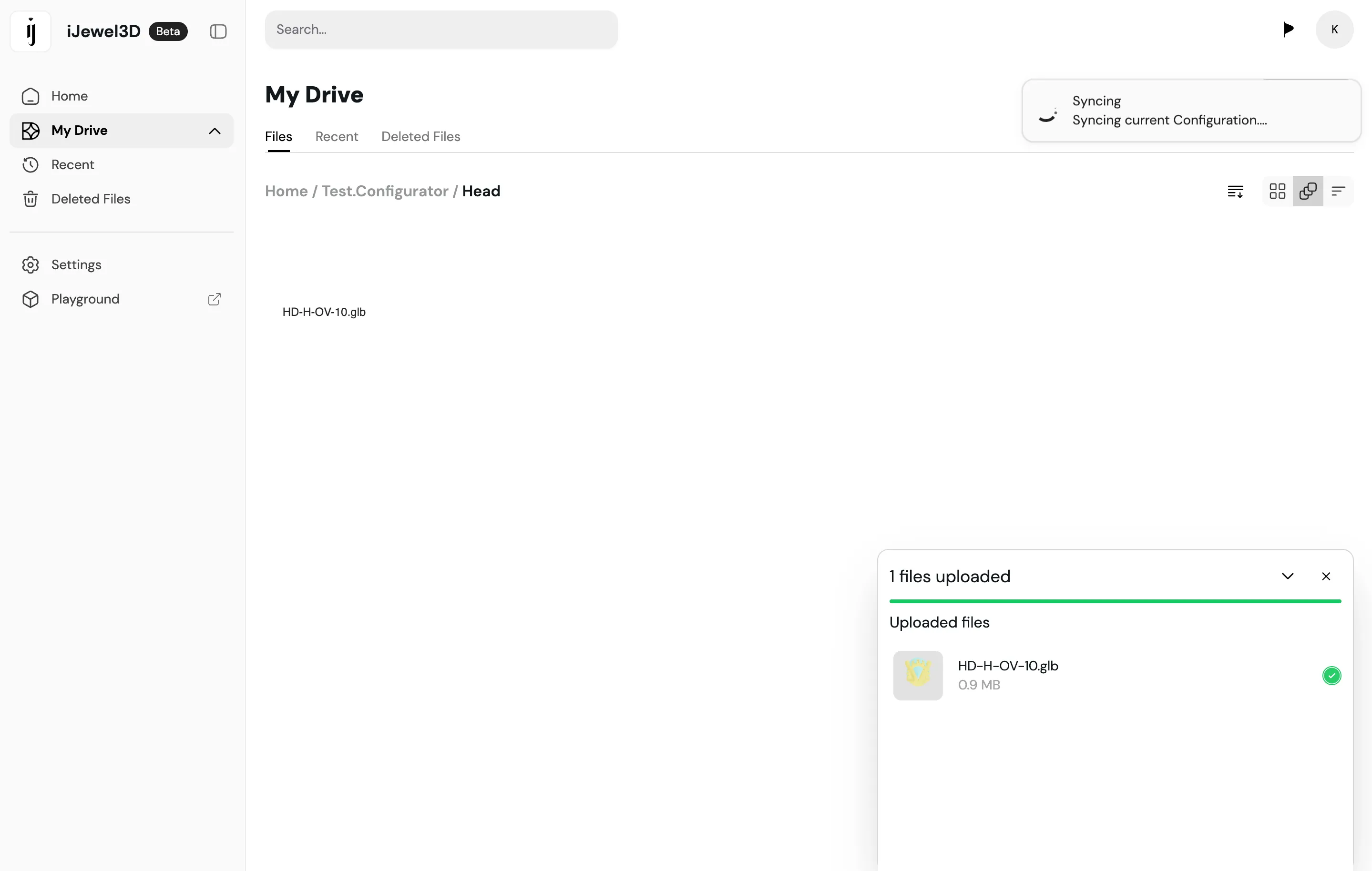 Sync Progress