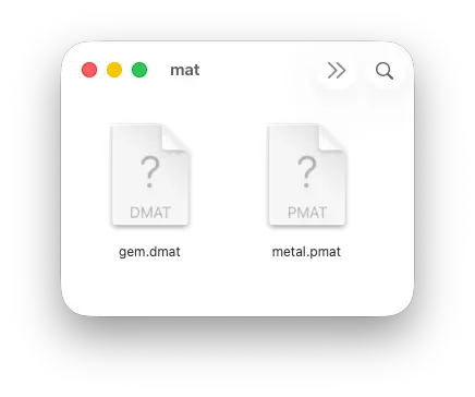 Material file format