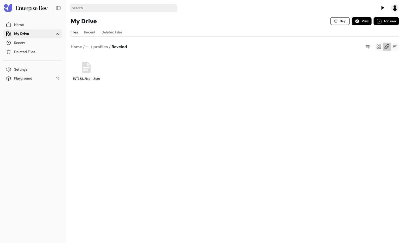Profile folder containing a 3DM shape model